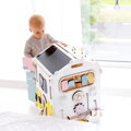 BusyKids Activity board Domček pastelovo biely