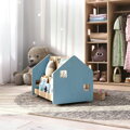 BusyKids Obojstranná knižnica na kolieskach modrá