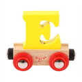 Bigjigs Rail Drevené vláčiky - Vagónik Písmeno E