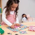 MudpuppyPuzzle Mačiatka v hrnčeku na čaj v látkovom vrecúšku 36 dielikov