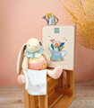 Doudou Darčeková sada ružová Zajačik Ciboulette s dečkou 28 cm
