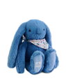 Doudou Plyšový zajačik so šatkou modrý 35 cm