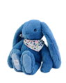 Doudou Plyšový zajačik so šatkou modrý 35 cm