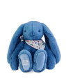 Doudou Plyšový zajačik so šatkou modrý 35 cm