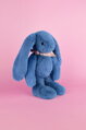 Doudou Plyšový zajačik so šatkou modrý 35 cm