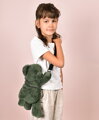 Doudou Plyšová taška cez rameno Medvedík khaki 30 cm