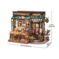RoboTime 3D drevená skladačka Miniatúra domčeka Útulná reštaurácia