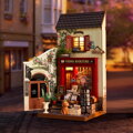 RoboTime 3D drevená skladačka Miniatúra domčeka Viedenské kníhkupectvo