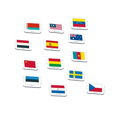 Dino Vzdelávacie puzzle Vlajky