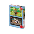 Dino Puzzle Krtkov deň 2x48 dielikov