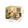 RoboTime 3D drevená skladačka Miniatúra domčeka Hongkonská kaviareň