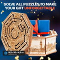 EscapeWelt Drevený hlavolam Secret Maze Box