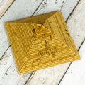 3D drevená mechanická skladačka hlavolamu Pyramída