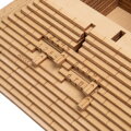 3D drevená mechanická skladačka hlavolamu Pyramída