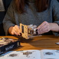 3D drevená mechanická skladačka hlavolamu Vesmírna kapsula