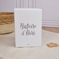 Doudou Histoire d´Ours Plyšový kamarát biely zajačik 40 cm