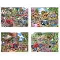 HOP Puzzle Deň na farme 4×250 veľkých dielikov