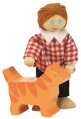 Bigjigs Toys Bábiky - Set rodinky do domčeka 8 ks