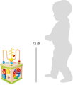 small foot Drevená motorická kocka lúka - poškodený obal