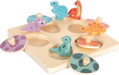 Drevené pamäťové puzzle Dino