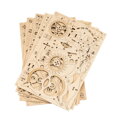 RoboTime Drevené 3D mechanické puzzle Sovie hodiny 161 ks