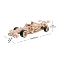 RoboTime 3D drevené puzzle Pretekárske auto