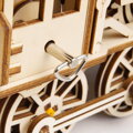 RoboTime Drevené 3D mechanické puzzle Parná lokomotíva 349 ks