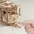 RoboTime 3D Drevené mechanické puzzle Električka