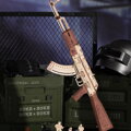 RoboTime 3D drevené mechanické puzzle Útočná puška AK-47