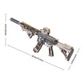 RoboTime 3D drevená skladačka Puška na vystreľovanie gumičiek M416 Carbine
