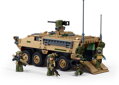 Sluban Model Bricks M38-B1611 Obrnený transportér M1126 Stryker 4 v 1 v mierke 1:35