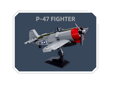 Sluban Model Bricks M38-B1617C Stíhacie lietadlo P-47 Thunderbolt v mierke 1:72