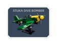 Sluban Model Bricks M38-B1617D Stremhlavý bombardér Stuka v mierke 1:72