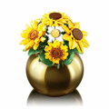 Sluban Flowers M38-P8062 Kytica slnečníc a margarét vo váze