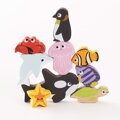 Le Toy Van Petilou Skladacia veža Oceán 9 ks