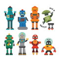 Petitcollage Magnetická hra Roboti - poškodená kovová krabička