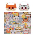Petitcollage Puzzle zvieratká 100 ks s 3D okuliarmi