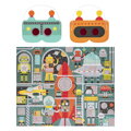 Petitcollage Puzzle roboti 100 ks s 3D okuliarmi