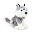 Plyšový pes Husky sediaci 30 cm ECO-FRIENDLY