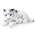 Plyšový tiger biely ležiaci 36 cm ECO-FRIENDLY