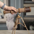 RoboTime Drevené 3D mechanické puzzle Pirátsky ďalekohľad 314 ks