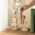 RoboTime drevené 3D puzzle Violončelo 58 ks