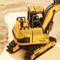 RoboTime Drevené 3D puzzle Bager