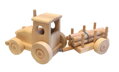 Ceeda Cavity Drevený Traktor s vlečkou