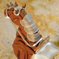 RoboTime Drevené 3D puzzle Bojovný kôň