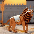 RoboTime 3D Drevená skladačka Bojovný lev - Warior Lion