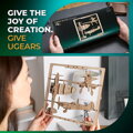 Ugears 2,5D drevené mechanické puzzle Stíhacie lietadlo