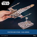 Ugears 3D drevená mechanická skladačka Star Wars Luke Skywalker X-Wing stíhačka