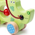 Bigjigs Toys Motorický labyrint na kolieskach - Krokodíl