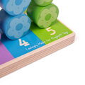 Bigjigs Toys Nasadzovanie farebných kvetiniek